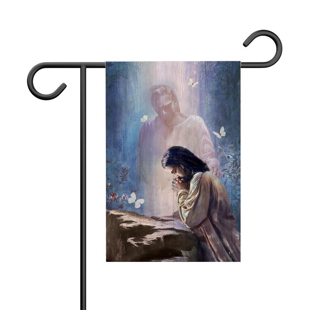 Jesus Garden Flag, Christian Flag, Scripture Flag, Garden Banner