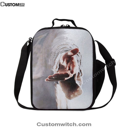 Jesus Gives Hand Lunch Bag, Christian Lunch Box For School, Picnic
