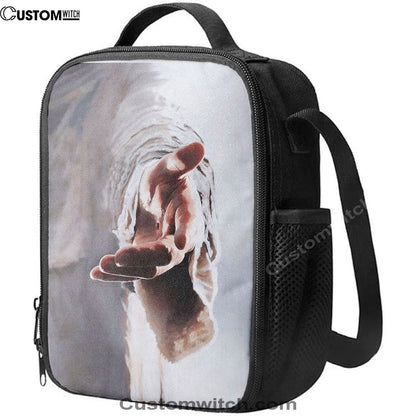 Jesus Gives Hand Lunch Bag, Christian Lunch Box For School, Picnic