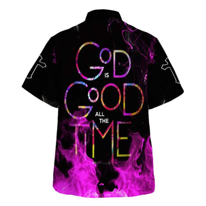 Jesus God Is Good All The Time Hawaiian Shirt For Men, Christian Hawaiian Shirt, Gift For Christian