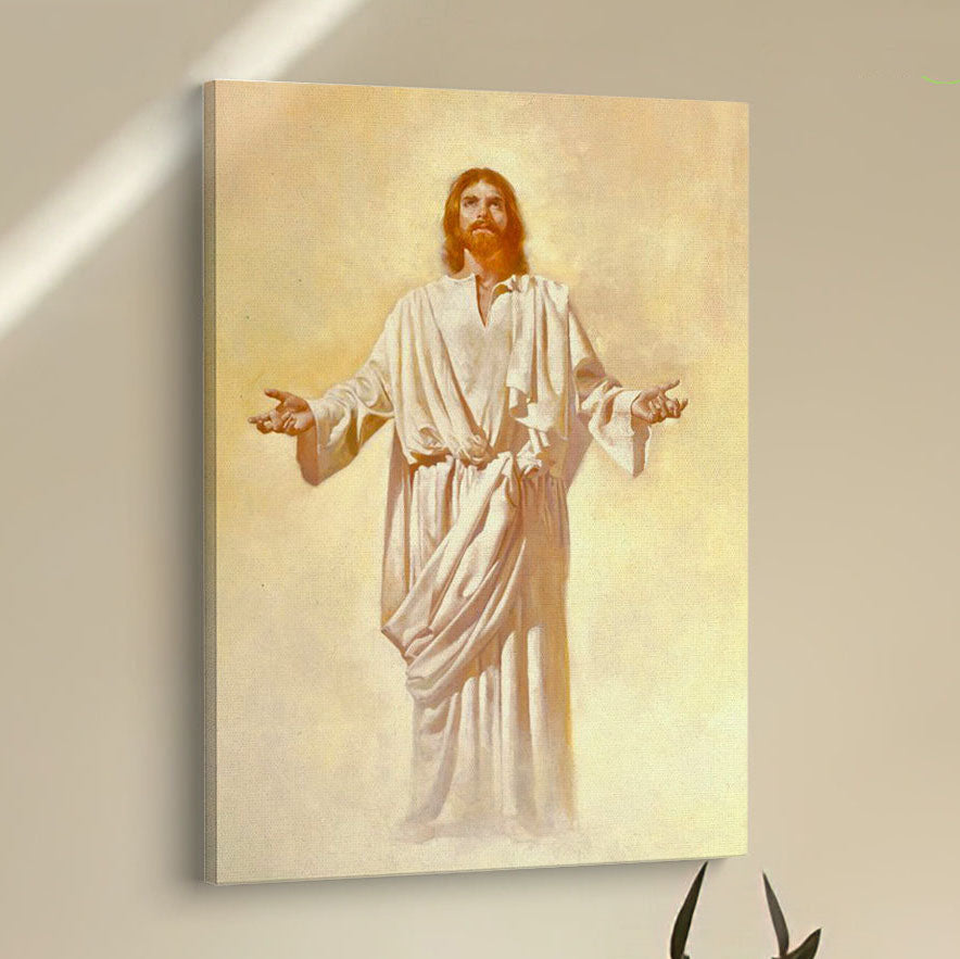 Jesus God With Open Arms Canvas Pictures - Christian Wall Art - Jesus Canvas Art