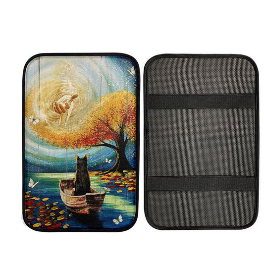 Jesus Hand German Shepherd Dog Car Center Console Cover, God Car Armrest Accessories