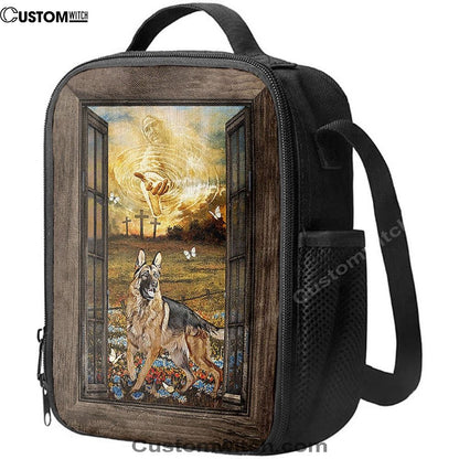 Jesus Hand German Shepherd Lunch Bag, Christian Lunch Box For School, Picnic