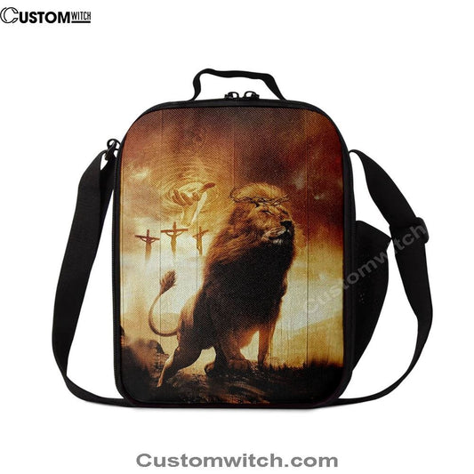 Jesus Hand Of God Lion Lunch Bag - Lion Lunch Bag, Christian Lunch Box For School, Picnic