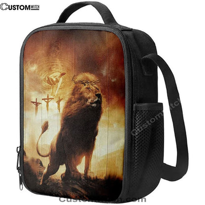 Jesus Hand Of God Lion Lunch Bag - Lion Lunch Bag, Christian Lunch Box For School, Picnic