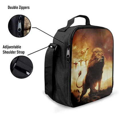 Jesus Hand Of God Lion Lunch Bag - Lion Lunch Bag, Christian Lunch Box For School, Picnic