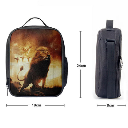 Jesus Hand Of God Lion Lunch Bag - Lion Lunch Bag, Christian Lunch Box For School, Picnic