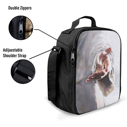 Jesus Hands Reaching Out, Christian Lunch Box For School, Picnic