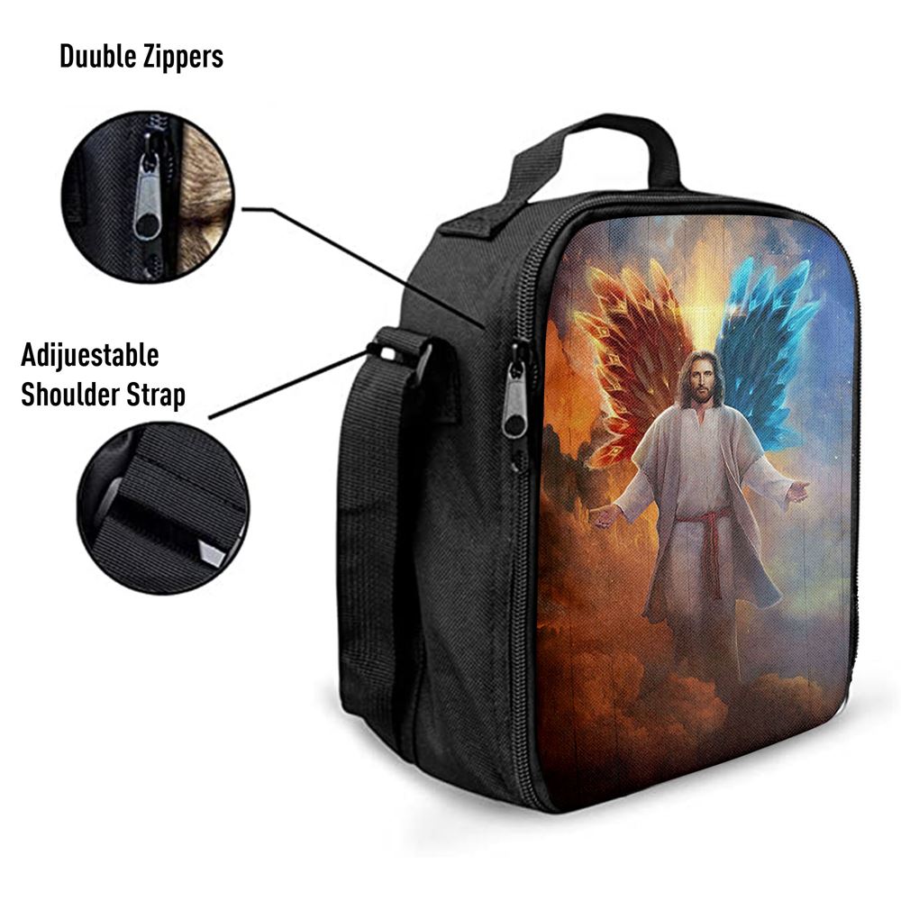 Jesus Hands Stretched Out Lunch Bag, Christian Lunch Box For School, Picnic
