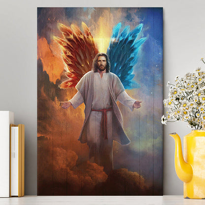 Jesus Hands Stretched Out Wall Art Canvas - Jesus Portrait Canvas Prints - Christian Wall Art