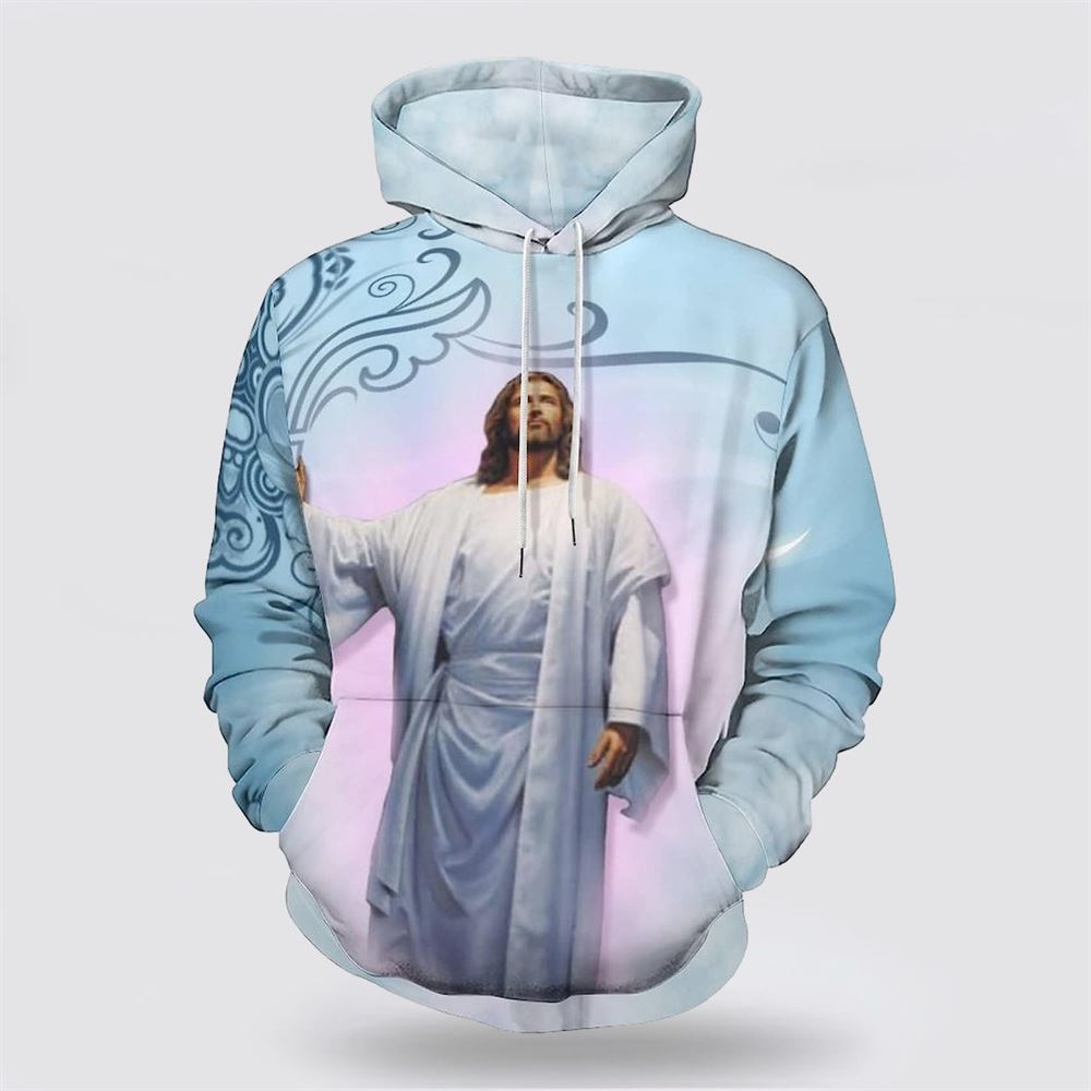 Jesus He Lives 3D Hoodies For Women Men, God 3D Printed Hoodie, Christian Apparel Hoodies