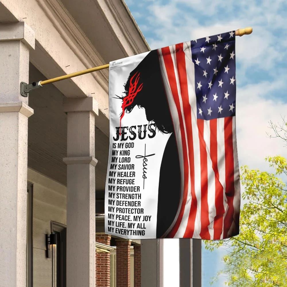 Jesus House Flag, Christian Flag, Christian Flag, Scripture Flag, Gard ...