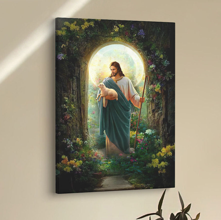 Jesus Hug A Lamb Canvas Pictures - Jesus Art Prints - Jesus Art - Christian Home Decor