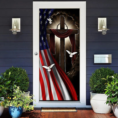 Jesus In America Door Cover, Christian Door Decor, Door Christian Church, Christian Door Plaques