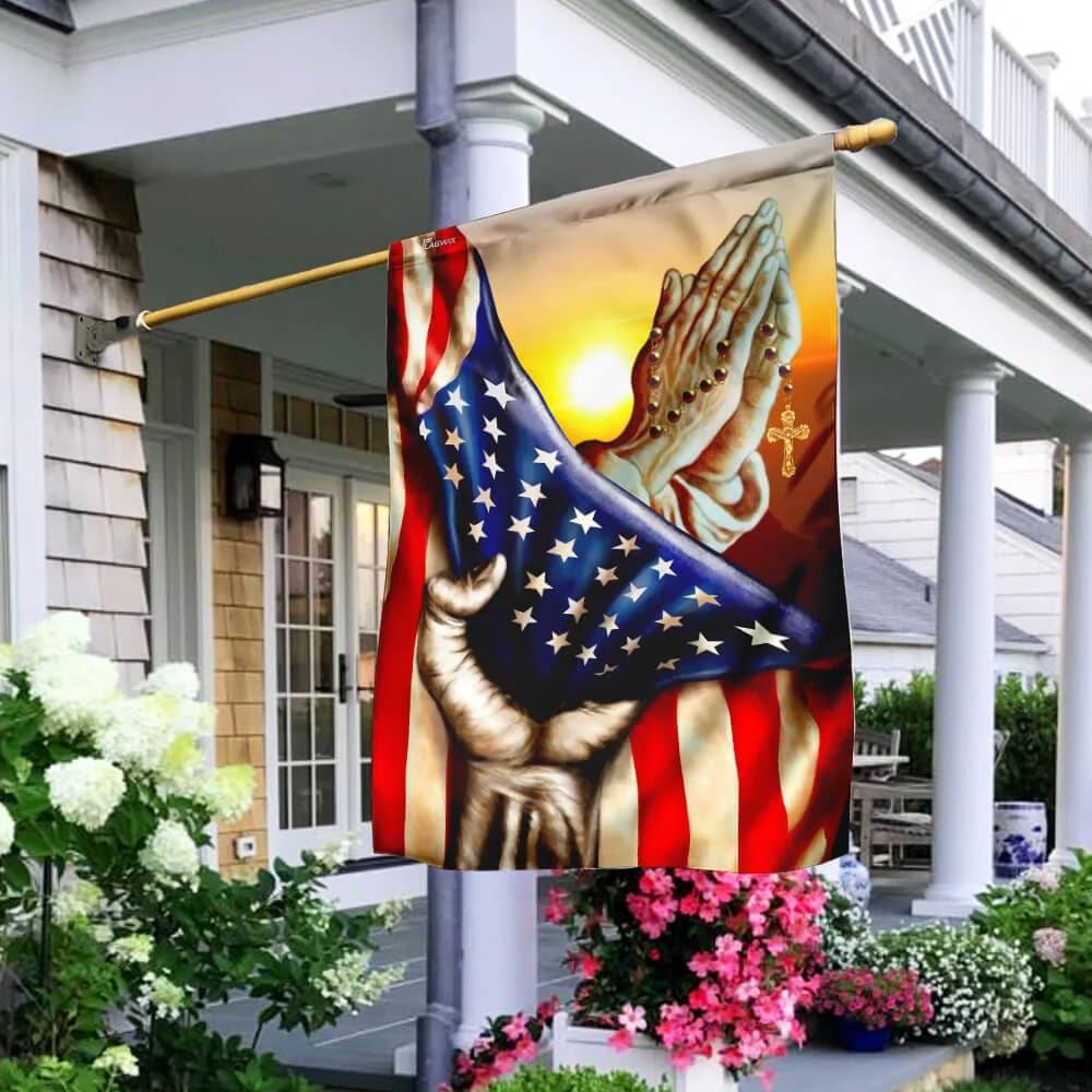 Jesus In America House Flag, Christian Flag, Christian Flag, Scripture Flag, Garden Banner