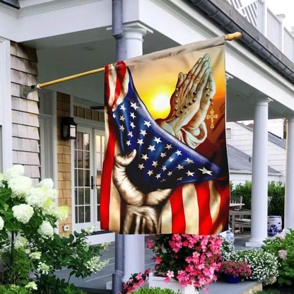 Jesus In America House Flag, Christian Flag, Christian Flag, Scripture Flag, Garden Banner