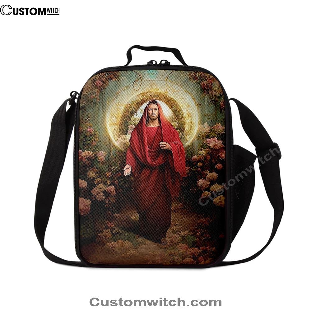 Jesus In His Majesty And Power Lunch Bag - Jesus Art, Christian Lunch Box For School, Picnic
