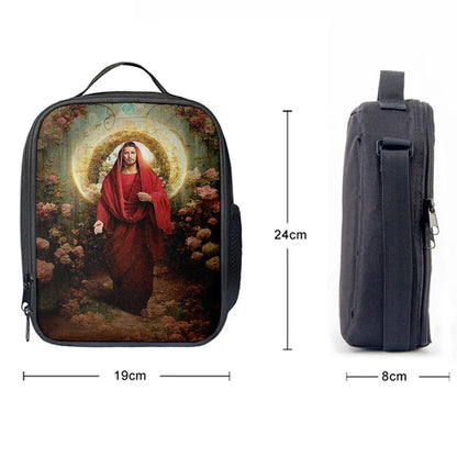 Jesus In His Majesty And Power Lunch Bag - Jesus Art, Christian Lunch Box For School, Picnic