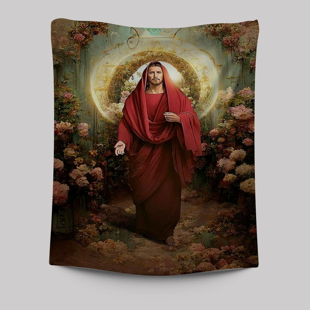 Jesus In His Majesty And Power Tapestry Pictures - Jesus Art Prints - Jesus Art -  Christian Indoor Wall Tapestries