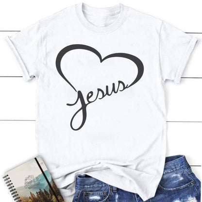 Jesus In My Heart Womens Christian T Shirt, Jesus Shirts, Blessed T Shirt, Bible T shirt, T shirt Women