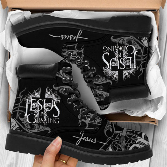 Jesus Is Coming Boots, Christian Lifestyle Boots, Bible Verse Boots, Christian Apparel Boots