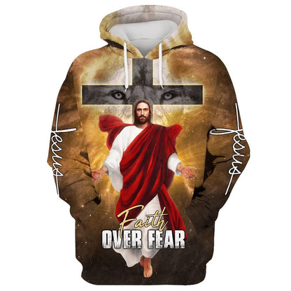 Jesus Is Coming Soon, Faith Over Fear Hoodie For Men & Women, God 3D Printed Hoodie, Christian Apparel Hoodies