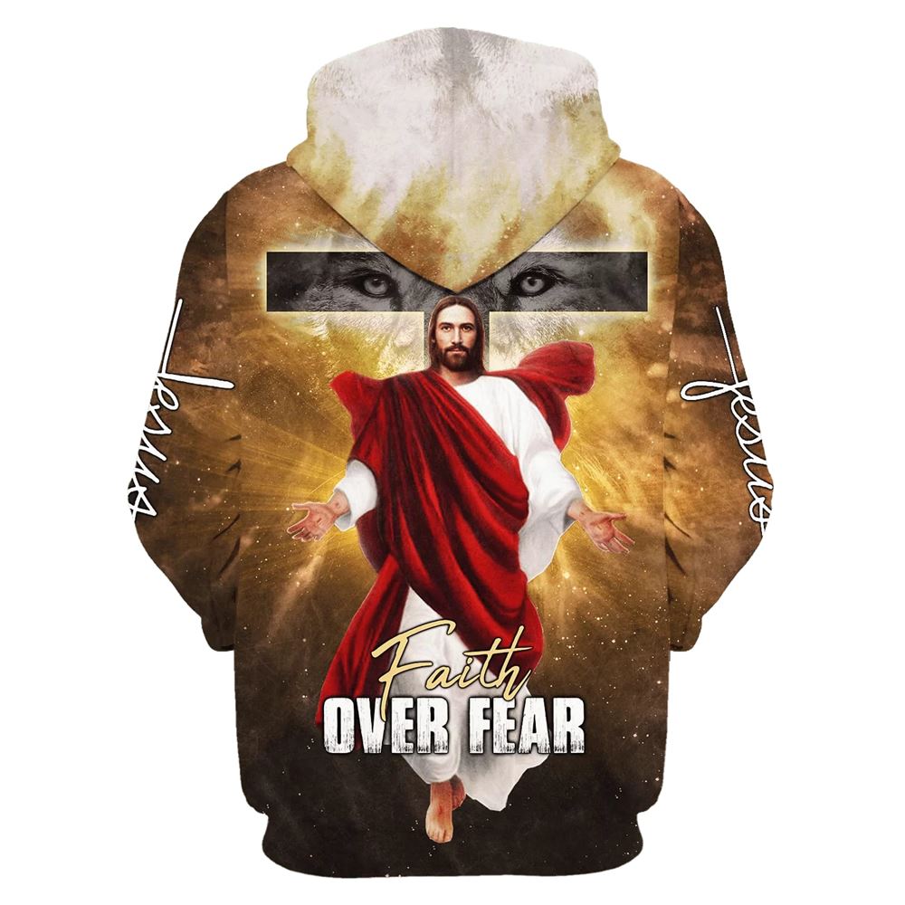 Jesus Is Coming Soon, Faith Over Fear Hoodie For Men & Women, God 3D Printed Hoodie, Christian Apparel Hoodies