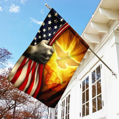 Jesus Is King Of My Life American House Flag, Christian Flag, Christian Flag, Scripture Flag, Garden Banner