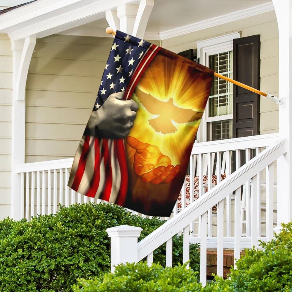 Jesus Is King Of My Life American House Flag, Christian Flag, Christian Flag, Scripture Flag, Garden Banner