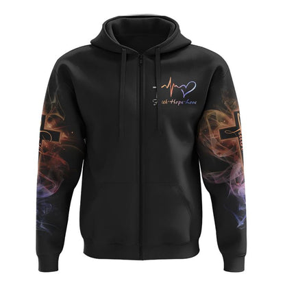 Jesus Is My Everything All Over Print 3D Hoodie, Christian Hoodie, Christian Sweatshirt, Bible Verse Shirt