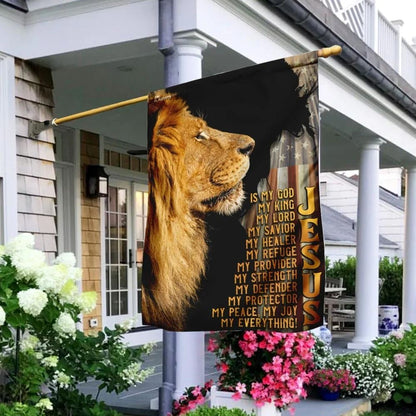 Jesus Is My Everything House Flag, Christian Flag, Christian Flag, Scripture Flag, Garden Banner