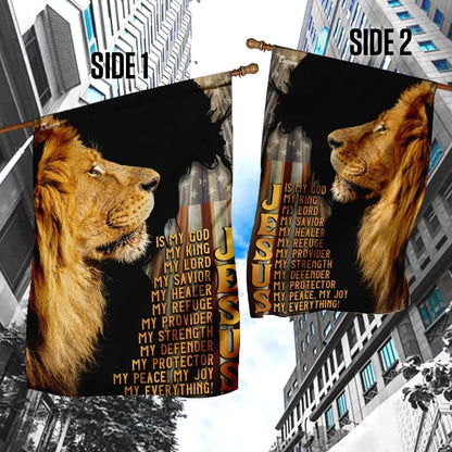 Jesus Is My Everything House Flag, Christian Flag, Christian Flag, Scripture Flag, Garden Banner