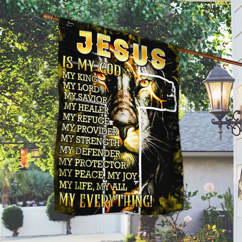 Jesus Is My Everything House Flags, Christian Flag, Scripture Flag, Garden Banner