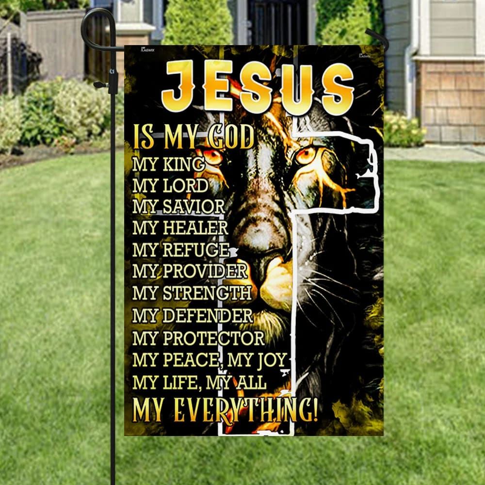 Jesus Is My Everything House Flags, Christian Flag, Scripture Flag, Garden Banner