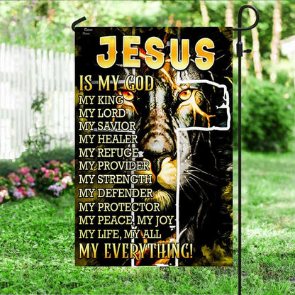 Jesus Is My Everything House Flags, Christian Flag, Scripture Flag, Garden Banner