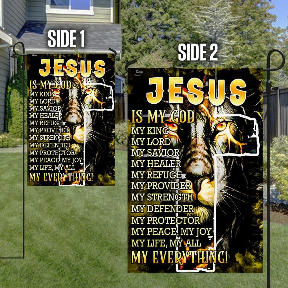 Jesus Is My Everything House Flags, Christian Flag, Scripture Flag, Garden Banner