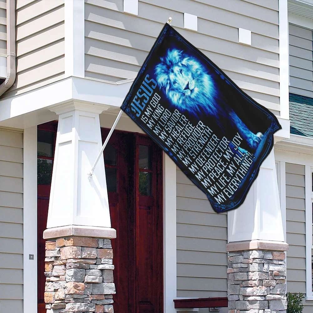 Jesus Is My God My Everything House Flags, Christian Flag, Scripture Flag, Garden Banner