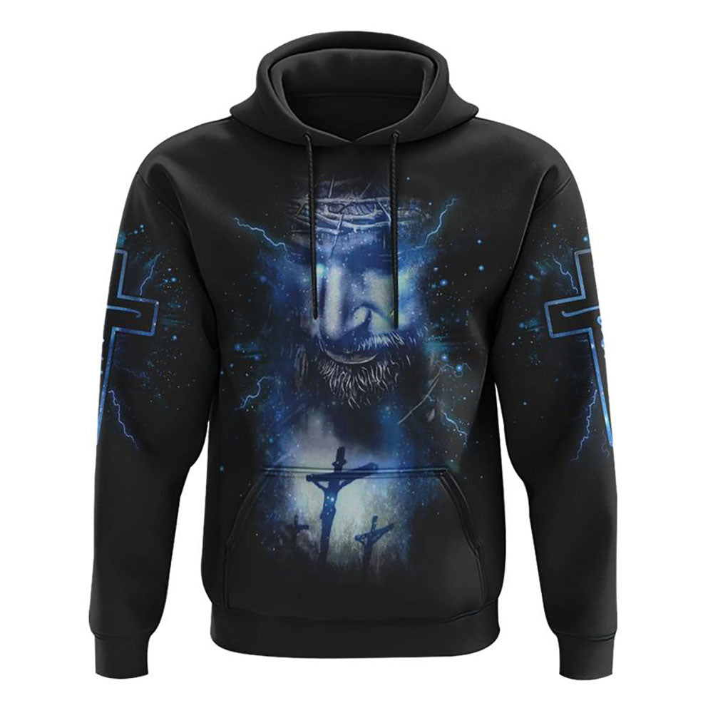 Jesus Is My God My King My Lord My Savior All Over Print 3D Hoodie, Christian Hoodie, Christian Sweatshirt, Bible Verse Shirt