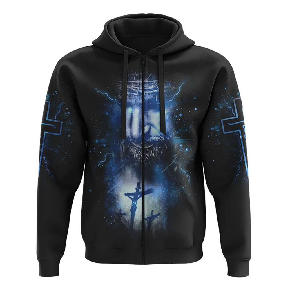 Jesus Is My God My King My Lord My Savior All Over Print 3D Hoodie, Christian Hoodie, Christian Sweatshirt, Bible Verse Shirt