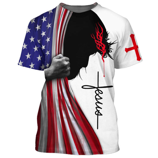 Jesus Is My God My King My Lord My Savior All Over Print 3D T Shirt For Men And Women, Christian T-Shirt, Faith Shirt