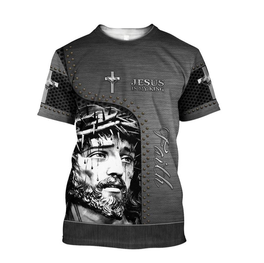 Jesus Is My King Jesuss All Over Print 3D T Shirt For Men And Women, Christian T-Shirt, Faith Shirt