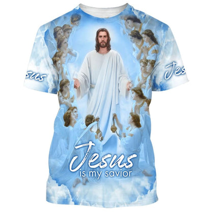 Jesus Is My Savior All Over Print 3D T Shirt For Men And Women, Christian T-Shirt, Faith Shirt