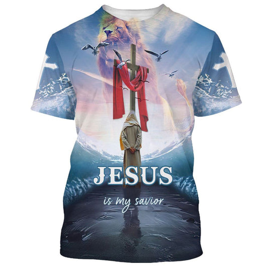 Jesus Is My Savior, Bible All Over Print 3D T Shirt For Men And Women, Christian T-Shirt, Faith Shirt