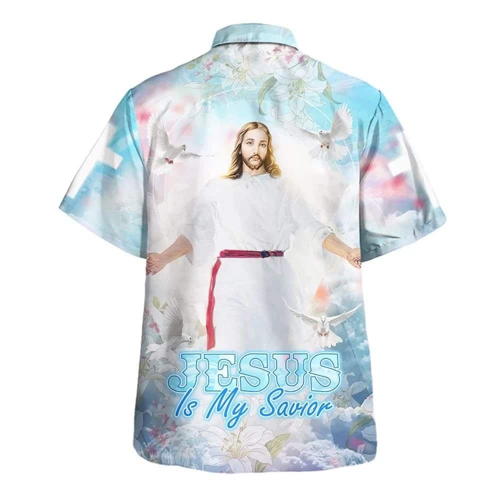 Jesus Is My Savior Christ Open Arms Hawaiian Shirt For Men, Christian Hawaiian Shirt, Gift For Christian