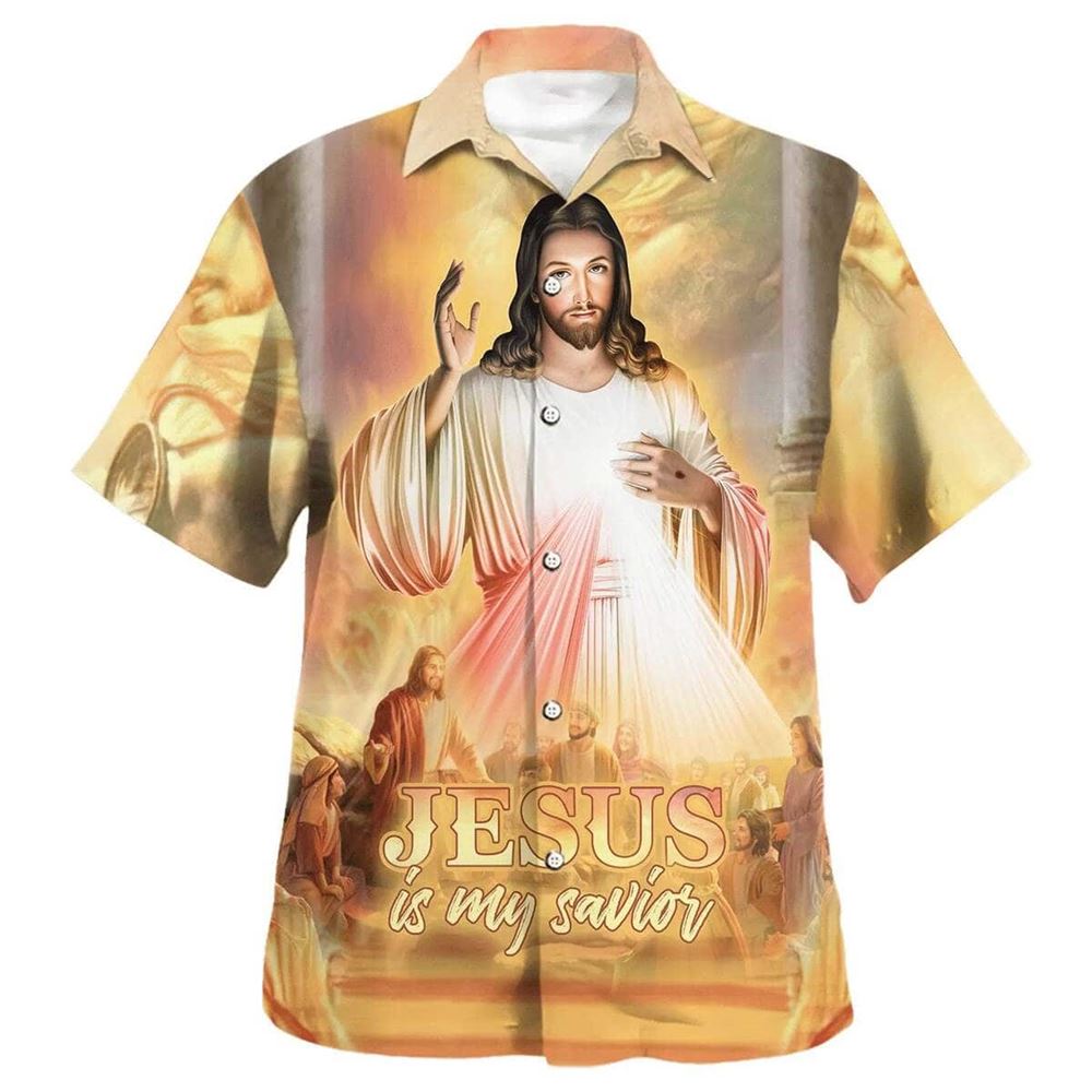 Jesus Is My Savior Christ With His Disciples Hawaiian Shirt For Men, Christian Hawaiian Shirt, Gift For Christian