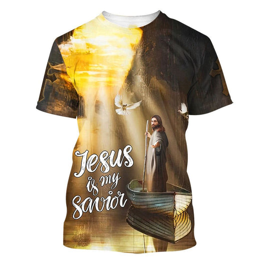 Jesus Is My Savior, Christian All Over Print 3D T Shirt For Men And Women, Christian T-Shirt, Faith Shirt