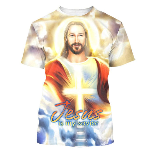 Jesus Is My Savior Cross, Bible All Over Print 3D T Shirt For Men And Women, Christian T-Shirt, Faith Shirt