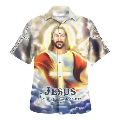 Jesus Is My Savior Cross Hawaiian Shirt For Men, Christian Hawaiian Shirt, Gift For Christian