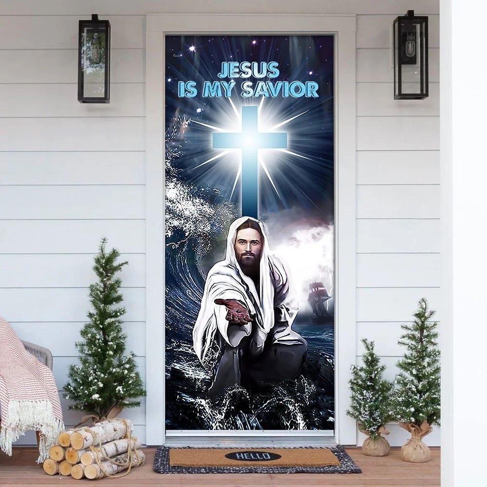 Jesus Is My Savior Door Cover, Christian Door Decor, Door Christian Church, Christian Door Plaques