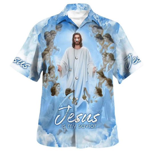 Jesus Is My Savior Hawaiian Shirt For Men, Christian Hawaiian Shirt, Gift For Christian